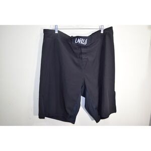LAFROI Mens MMA BJJ Fight Shorts Black Size XL Grappling Kickboxing Training